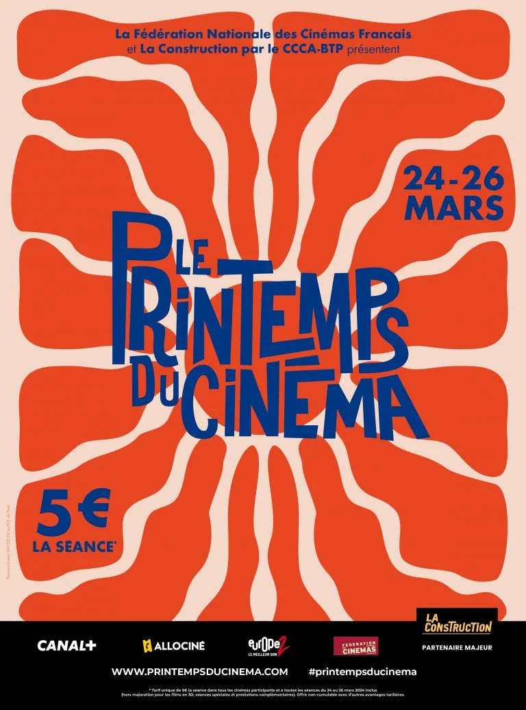 Chouette ! Le Printemps du Cinéma revient du 24 au 26 mars 2024!